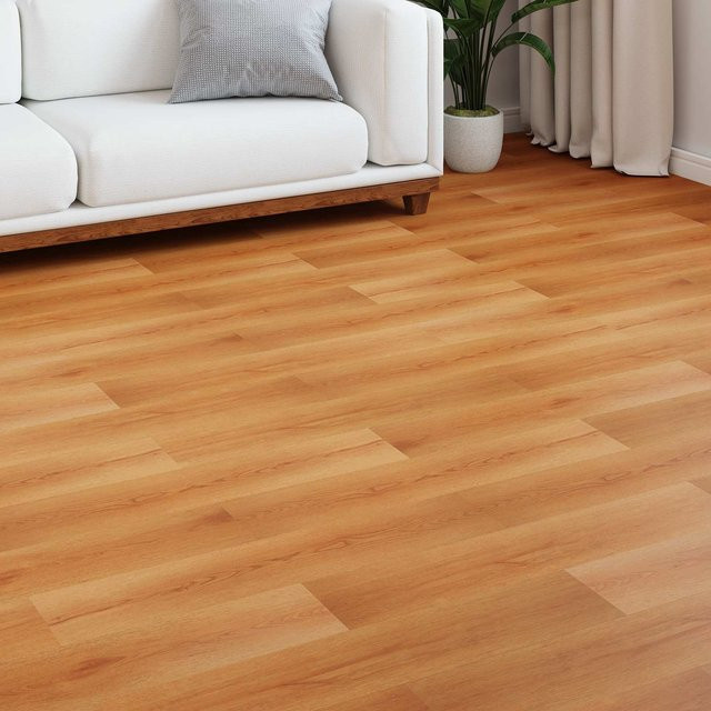 Yiwydaa Laminatboden in Holzoptik Beige, 5 Stück, B: 101 cm, T: 20 cm, H: 0,8 cm - Bild 1