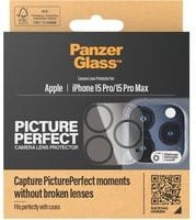 PanzerGlass PicturePerfect Kameraschutzglas für iPhone 15 Pro und iPhone 15 Pro Max, transparent - Bild 3