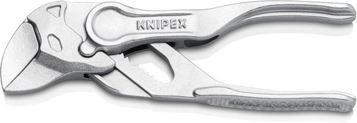 Knipex Zangenschlüssel XS Wasserpumpenzange in Silber, Länge: 100 mm - Bild 2