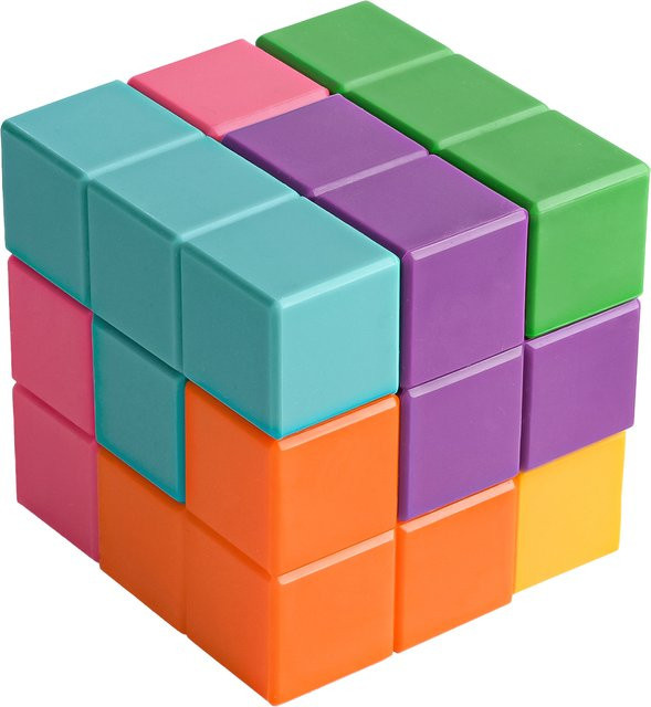 TYRY.HU 3D Silikon Montessori Puzzle, Lernspielzeug, Bunt / Mehrfarbig - Bild 1