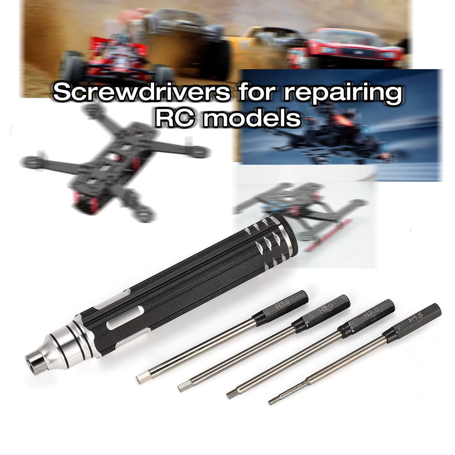 NeebRC RC Sechskant-Schraubendreher-Set 4-in-1, Magnetisch, 4-teiliges Set - Bild 2