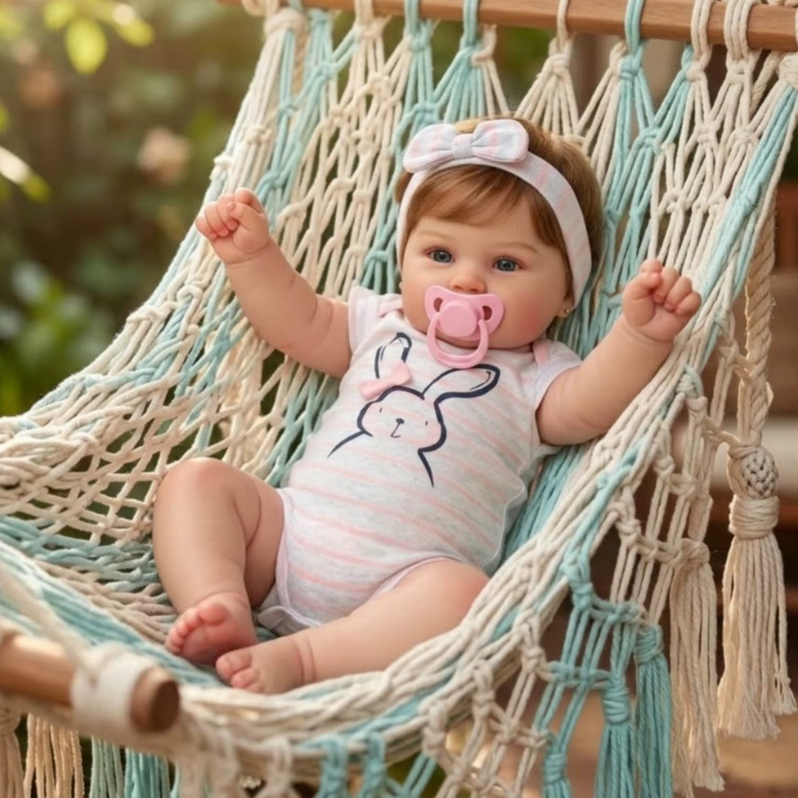 AnjoDoll Maddie Bebe Reborn Puppen, Neugeborenen Baby Puppe, 48cm, Mehrfarbig - Bild 3