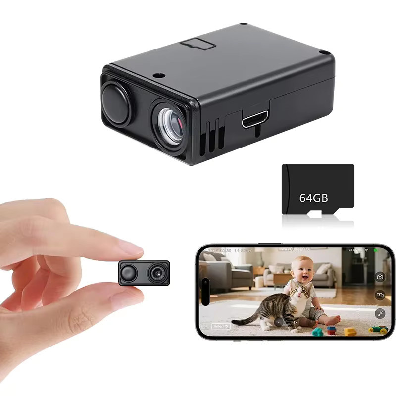 4K WLAN Camcorder mit Nachtsicht und Bewegungserkennung für die Innenraumüberwachung in Schwarz - Bild 2