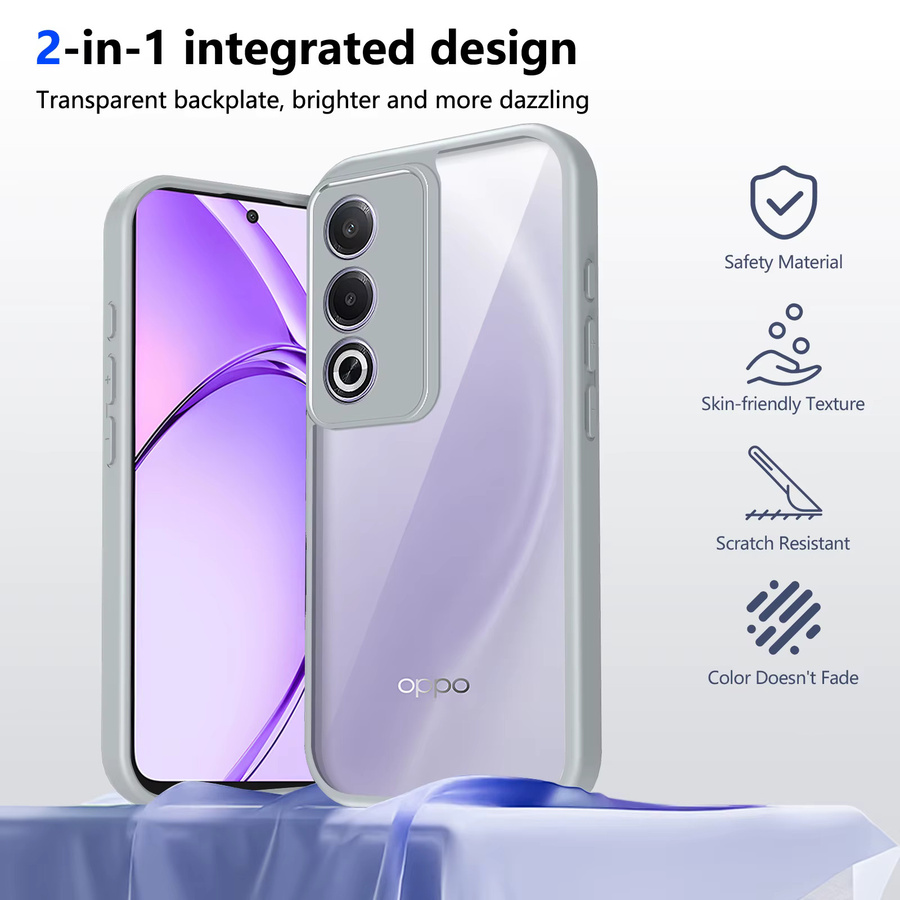 Stoßfeste Silikon-Handyhülle für Oppo A3 5G Jap CPH2639 in Transparent Matt mit Luftkissen-Schutz - Bild 2