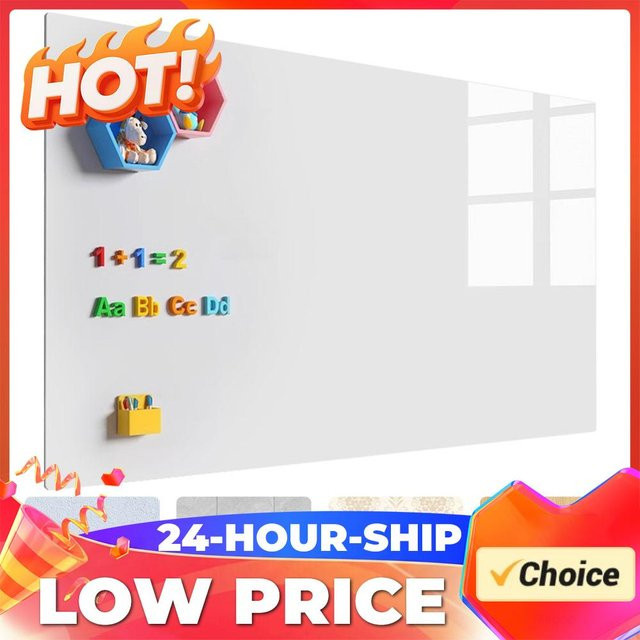Magnetische Whiteboard-Folie in Weiß zur Wandmontage, trocken abwischbar für Büro, Schule und Heimgebrauch - Bild 1