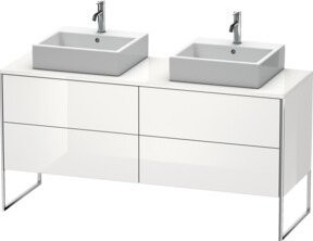 Duravit Waschtischunterschrank XSquare in Weiß, stehend mit 4 Auszügen, B/T/H: 160 x 54,8 x 77,8 cm - Bild 1