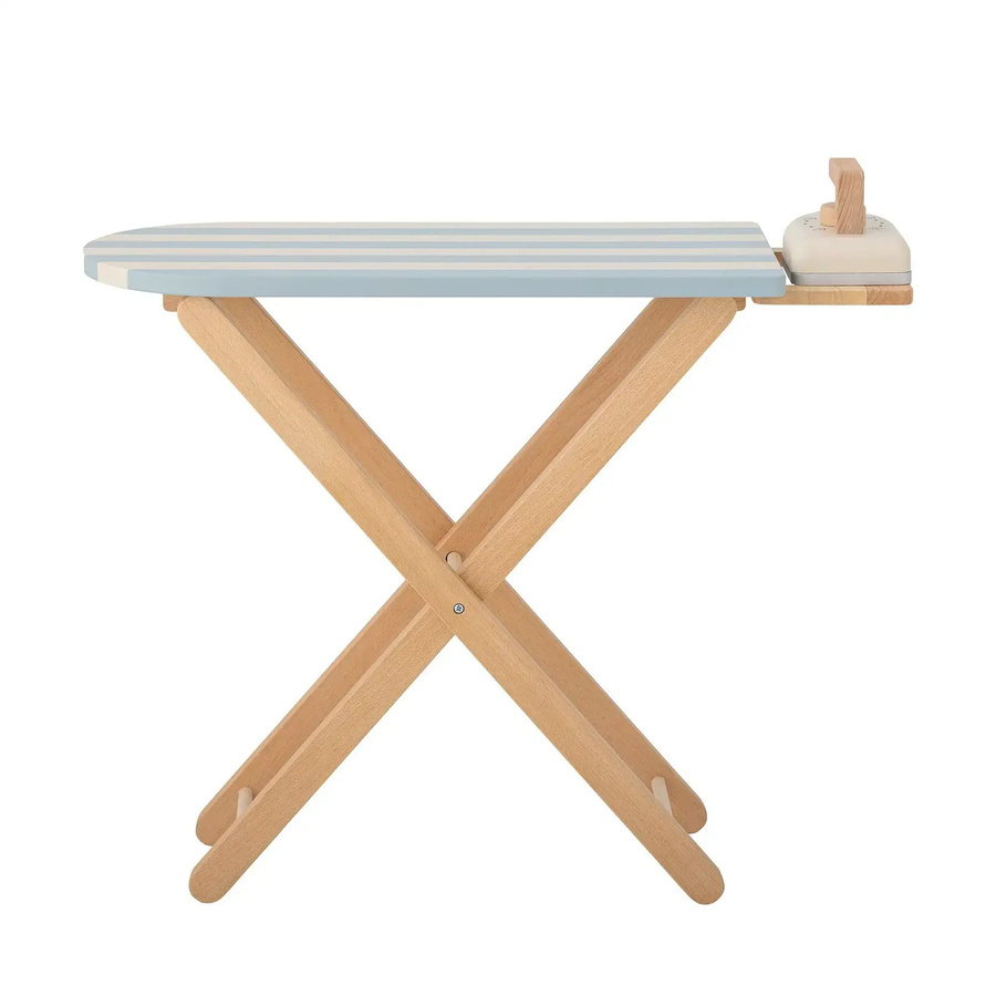 Bloomingville Mini Sande Spielzeug Bügelbrett und Bügeleisen Holz blau Set - Bild 1
