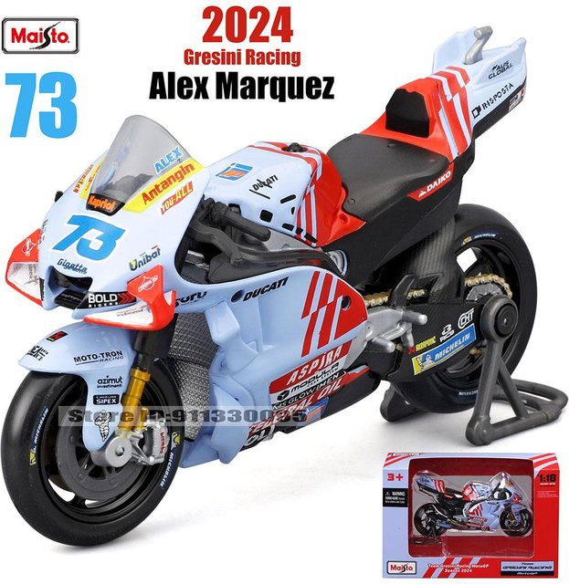 Maisto Ducati Lenovo Team #1 Bagnaia Champion Moto GP Motorradmodell, 1:18 - Bild 1