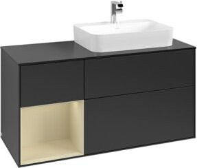 V&B Waschtischunterschrank Finion in Blau lackiert, Breite: 120 cm, Tiefe: 50,1 cm, Höhe: 50,1 cm - Bild 1