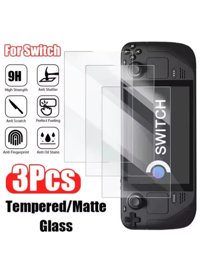 Nintendo Switch Displayschutzfolie aus gehärtetem Glas, transparent, passend für Switch 2, Switch Lite und Switch OLED, 1 oder 3 Stück - Bild 7