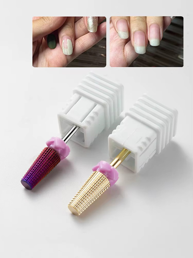 LUSLUKING Nagelbohrer aus Wolframkarbid, Lila Metallic - Bild 3