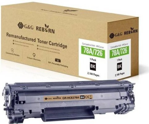G&G Toner Cartridge Schwarz kompatibel mit HP 78A, remanufactured, 2100 Seiten - Bild 1