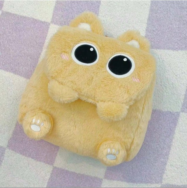 Kidsly Capybara Katzen-Plüsch-Rucksack, Umhängetasche, Handtasche - Bild 1