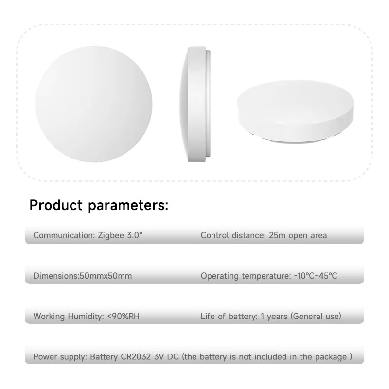Tuya Zigbee Smart Szenenschalter Weiß – Kabelloser Automatisierungs-Controller zur Fernsteuerung kompatibel mit Alexa und Google Home - Bild 4