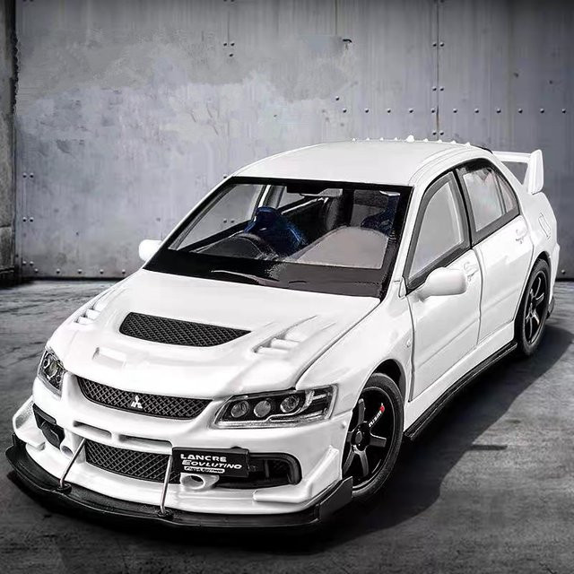MAKEDA Mitsubishi Lancer Evolution EVO IX9, Sportwagen Modell, 1:32, Metall, mit Licht und Sound - Bild 1