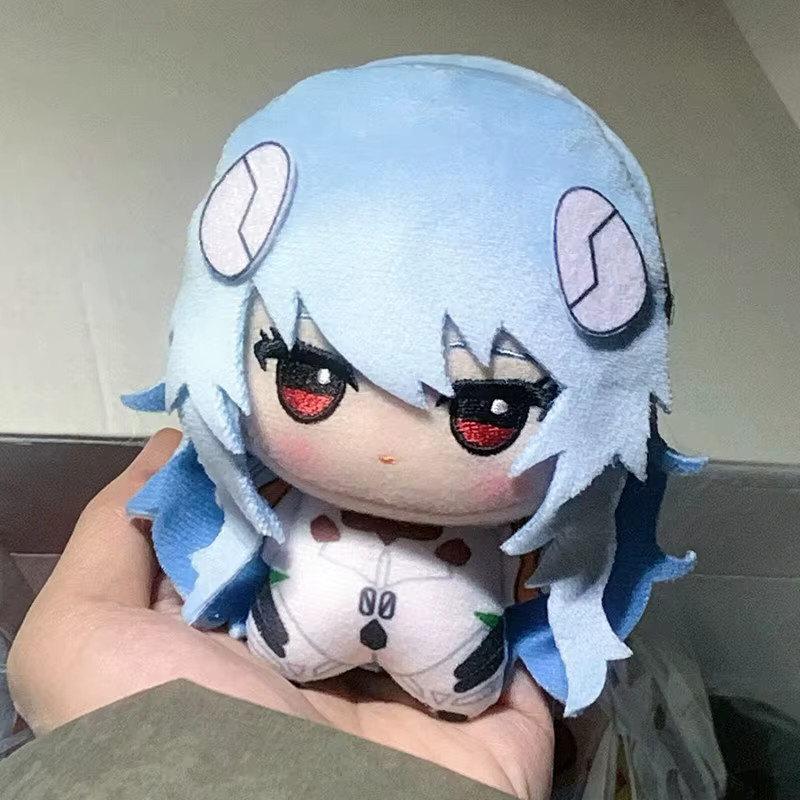 Bandai Neon Genesis Evangelion Rei Ayanami Plüsch-Schlüsselanhänger, Stofftier, 10cm - Bild 2