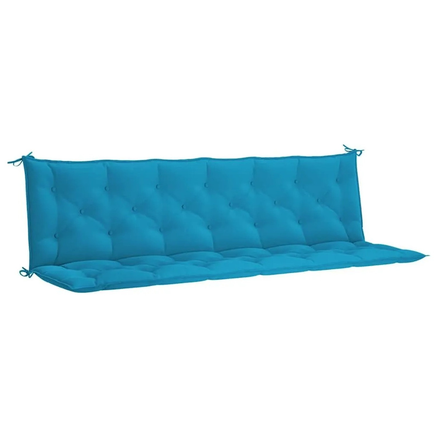 vidaXL Gartenbank-Auflage Hellblau aus wasserabweisendem Polyester mit B/T: 200 x 50 cm und Rückenlehne 50 x 7 cm - Bild 2