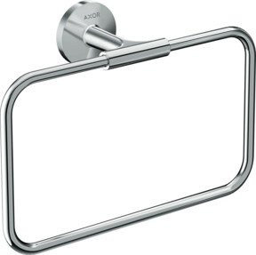 Hansgrohe Axor Uni. Circular Handtuchring in Chrom, schwenkbar, Wandmontage, Breite: 25,0 cm, Höhe: 21,6 cm - Bild 1