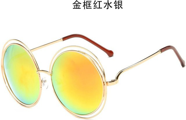 EMA Sonnenbrille, rund, Damen, Vollrand, Kunststoff, gold - Bild 1