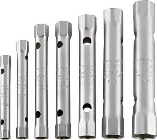 Stahlwille Doppelsteckschlüssel-Satz 10750/11 aus Edelstahl, 11-teilig, silber - Bild 1