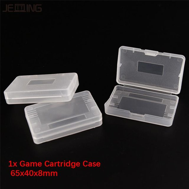 JETTING Staubdichte Schutzhülle aus hartem transparentem Kunststoff für Gameboy, GBA, SP und GBP, B/H/T: 65 x 40 x 8 mm - Bild 1