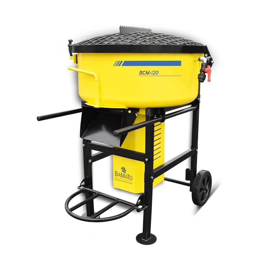 BAMATO Zwangsmischer BCM-120 in Gelb, B/T/H: 102,5 x 90 x 120 cm - Bild 2