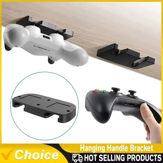 VIKEFON Controller Aufhänger für PS5 und PS4 in Schwarz - Bild 1