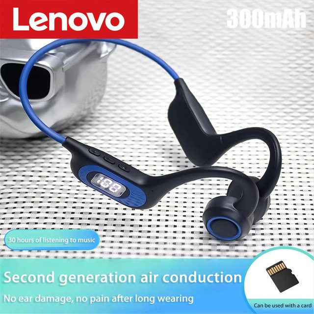 Lenovo G3 Knochenleitungs-Kopfhörer Bluetooth Kabellose Luftleitungs-Kopfhörer Wasserdicht für Sport und Laufen in Coral Color - Bild 1
