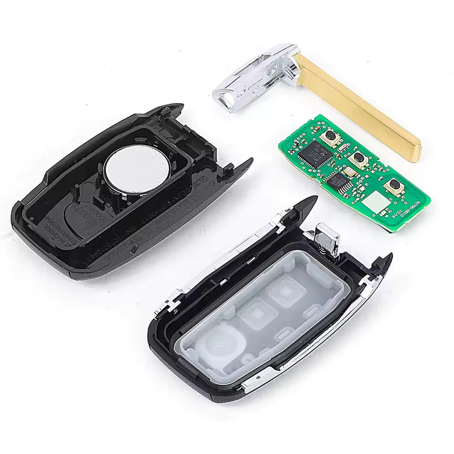 Keyecu Ersatz-Smart-Fernbedienungs-Autoschlüsselanhänger mit 3 Tasten, 433 MHz, 8 A-Chip für Kia Rio Stonic 2017 2018, Farbe: Schwarz, P/N: 95440-H8100 - Bild 4