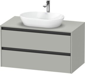 Duravit Waschtischunterschrank Ketho.2 in Grau, wandhängend, Breite: 100 cm, Tiefe: 55 cm - Bild 1