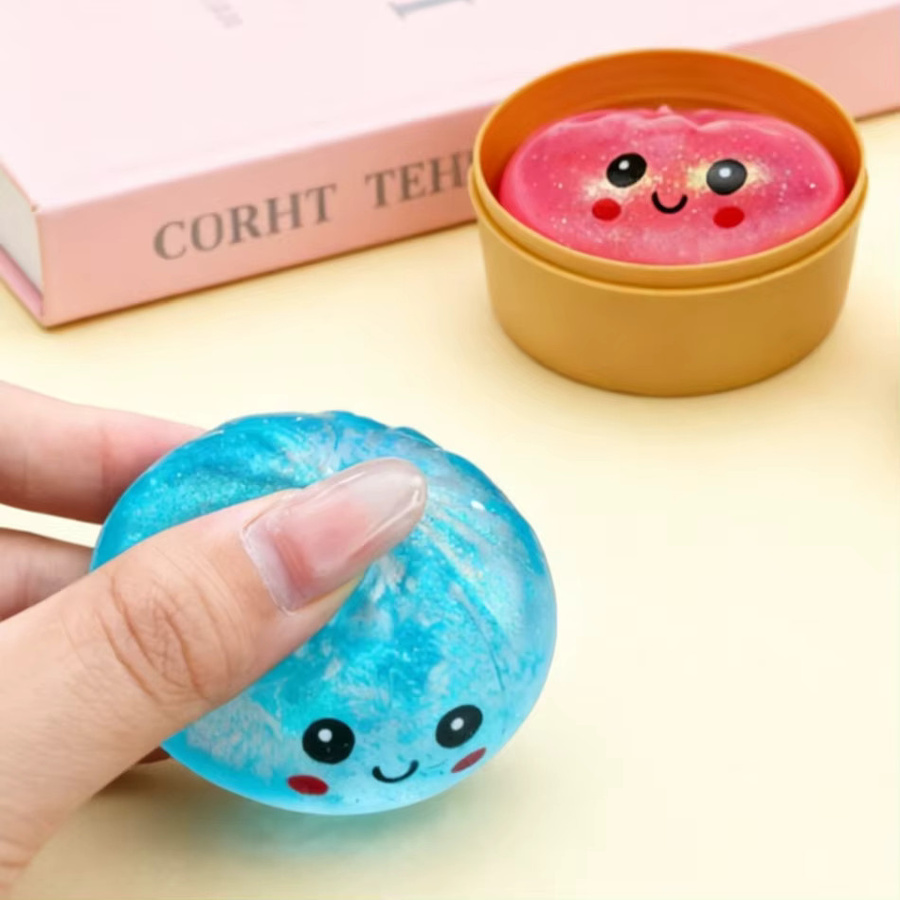Knödel-Quetschspielzeug mit Bambus-Dampfkugel, Fidget-Spielzeug - Bild 2