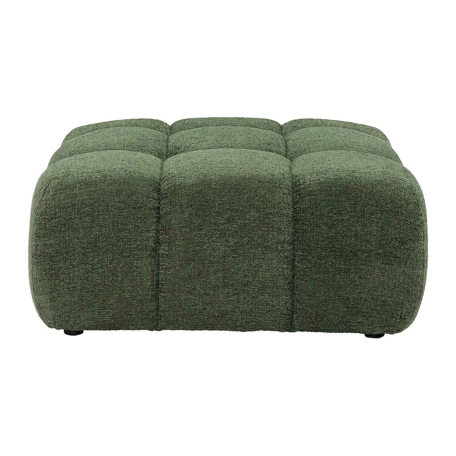 Vente-unique Sitzhocker Facivil in Grün meliert, Stoff, B/T/H: 94 x 43 x 43 cm - Bild 2