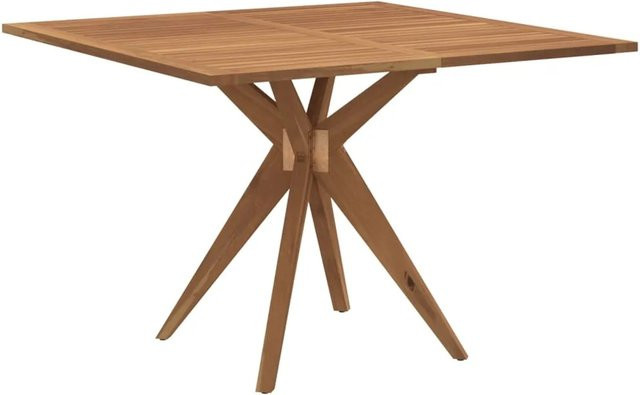 vidaXL Gartentisch quadratisch aus Akazien-Massivholz in Braun, B/T/H: 110 x 110 x 75 cm - Bild 1