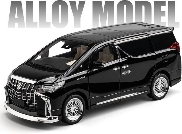 Linyi toy car Toyota Alphard MPV, Modellauto, 1:18, Metall, mit Licht und Sound, ab 4 Jahren - Bild 1