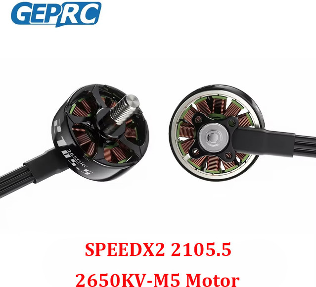 GEPRC Speedx2 2105,5 2650KV Motor, Schwarz, 4-teiliges Set, Zubehör - Bild 1