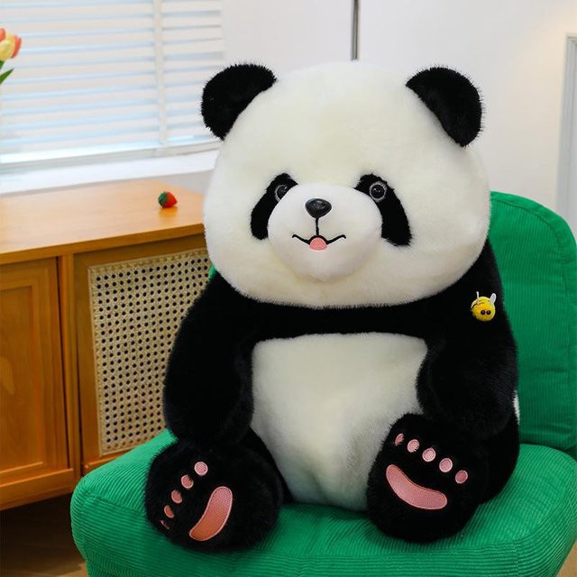 Panda-Puppe, Plüschtier, 85cm - Bild 1