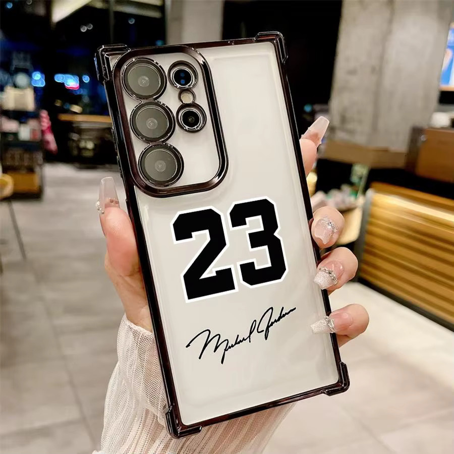 Weiche Handyhülle mit Basketball-Nummern Design für Samsung Galaxy S24 S23 S25 S22 S21 S20 FE Ultra Plus Edge und Android Modelle - Bild 2