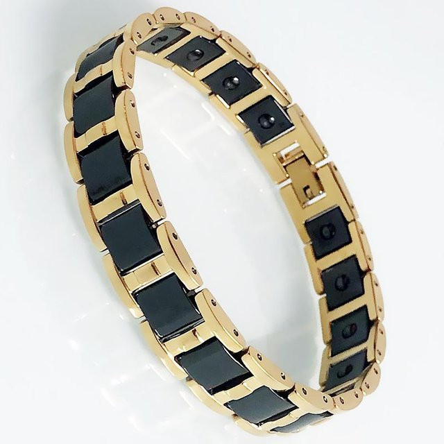 TrustyLan Jewelry Armband, Edelstahl, Schwarz, Herren, 20cm - Bild 1