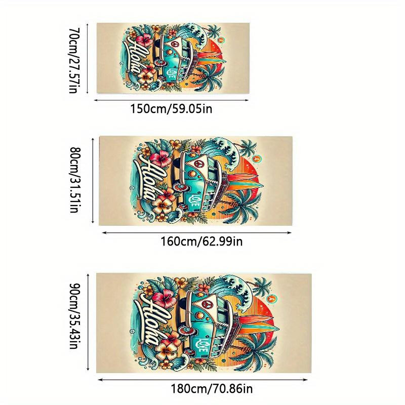Aloha Surf Bus Mikrofaser-Strandmatte und Badetuch, multicolor, Breite: 80 cm, Höhe: 130 cm - Bild 3