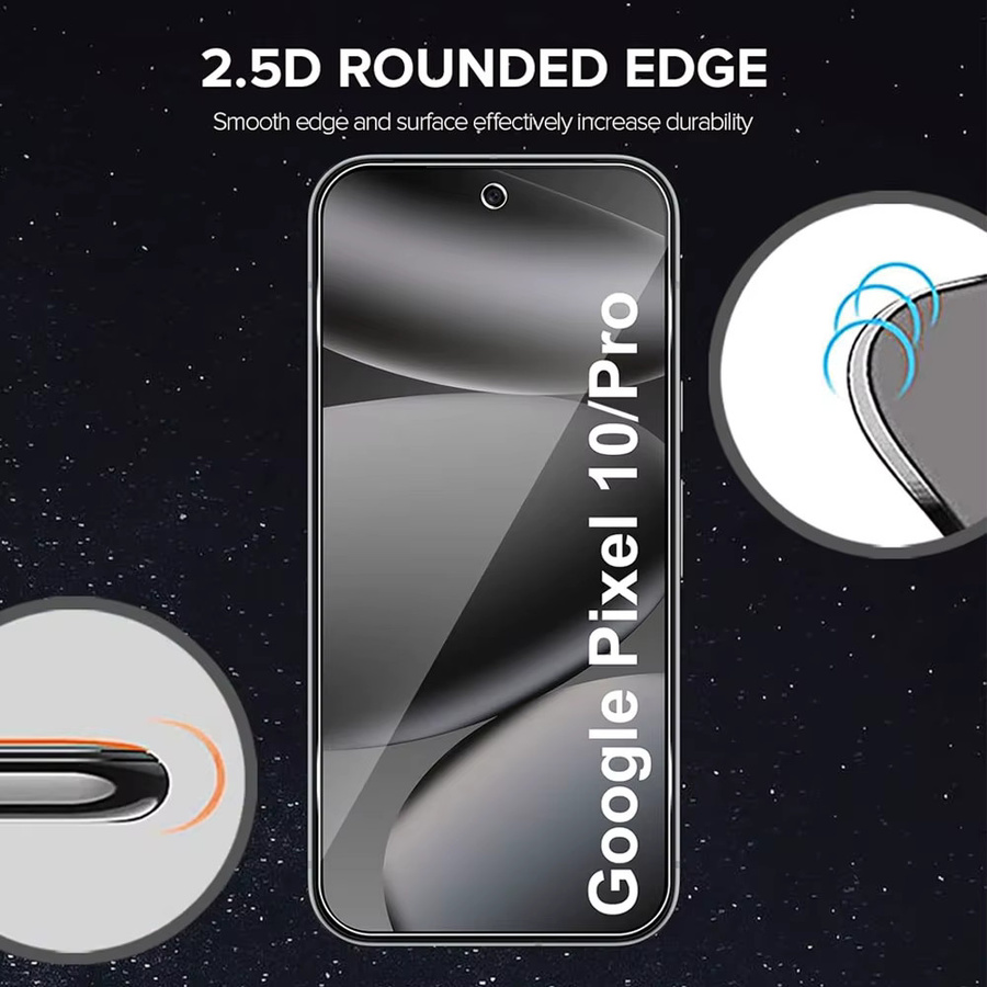 3er-Pack PHENVEL Displayschutzfolie aus gehärtetem Glas für Google Pixel 10, Pixel 10 Pro und Pixel 10 Pro XL, transparent - Bild 6