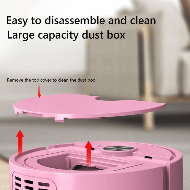 APWIKOGER 3-in-1 Roboter-Staubsauger Saug- und Wischroboter für Tierhaare in Schwarz oder Pink - Bild 1