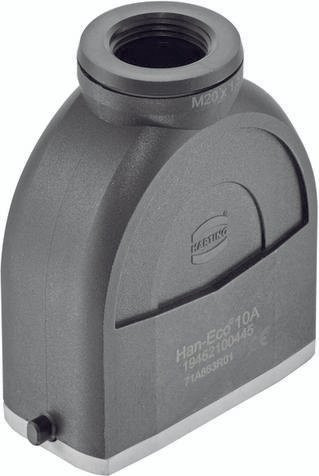 Harting Tüllengehäuse 19462100445 aus Kunststoff in Schwarz und Grau - Bild 1