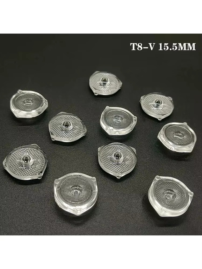 100 Stück TAKEY Konvexe Optische Linsen für 5050 SMD WS2812 WS2811 SK6812 RGB LED-Streifen, Transparent, Kunststoff - Bild 3