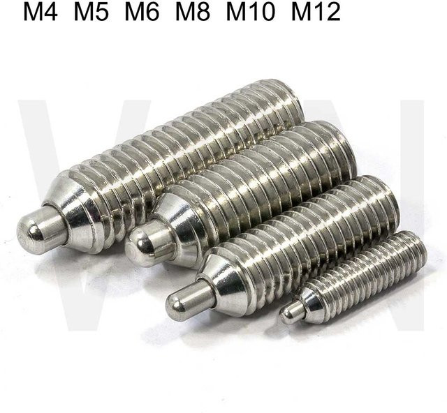 Federspanner mit Rundkopfstift und Sechskantanschluss aus Edelstahl A2-70 in Silber, WeiQi Precision Machinery Store - Bild 1