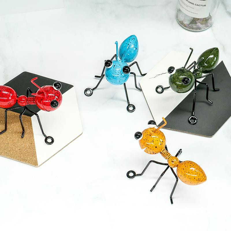 4er-Set Metall Insekten Wandkunst zur Dekoration von Garten und Terrasse mit Ameise, Biene und Hummel in Mehrfarbig - Bild 2