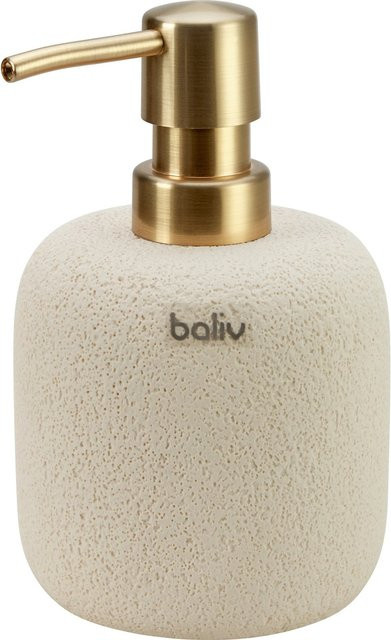 baliv Cosy Cave trend Seifenspender aus Polyresin in Beige-Gold - Bild 1