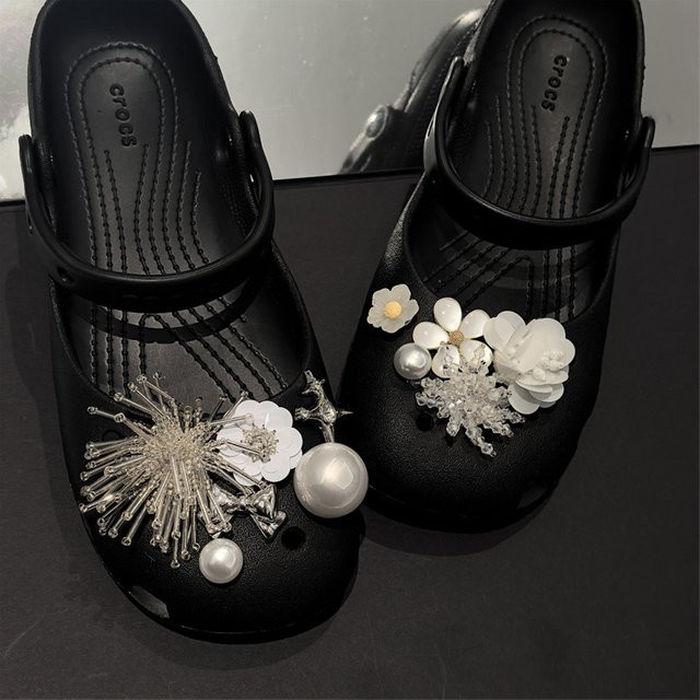 SMATLELF Schuh-Charms, Blumen-Perlen, 1 Set - Bild 1