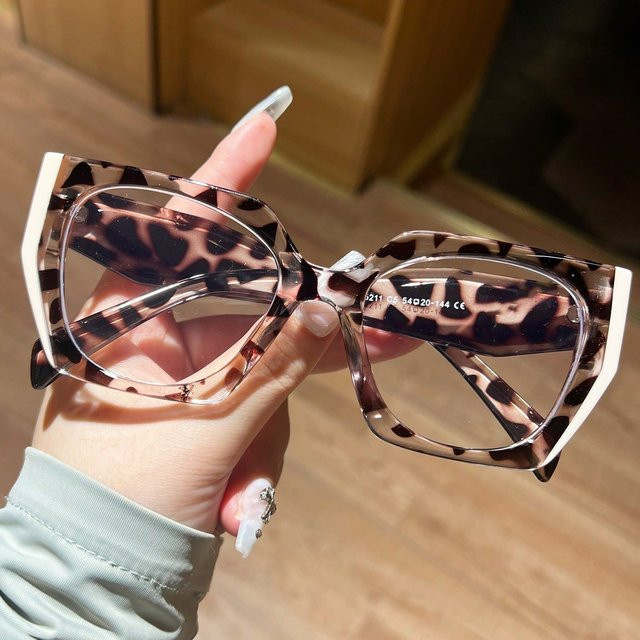 RELEN Korrektionsbrille, Vollrand, Leopard Print, braun, Damen - Bild 1