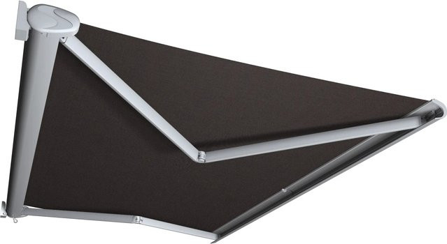 Kassettenmarkise Perform von Markisen Spettmann mit Gestell in Silber und Tuch in Anthrazit, B: 350 cm, Ausladung: 250 cm - Bild 1