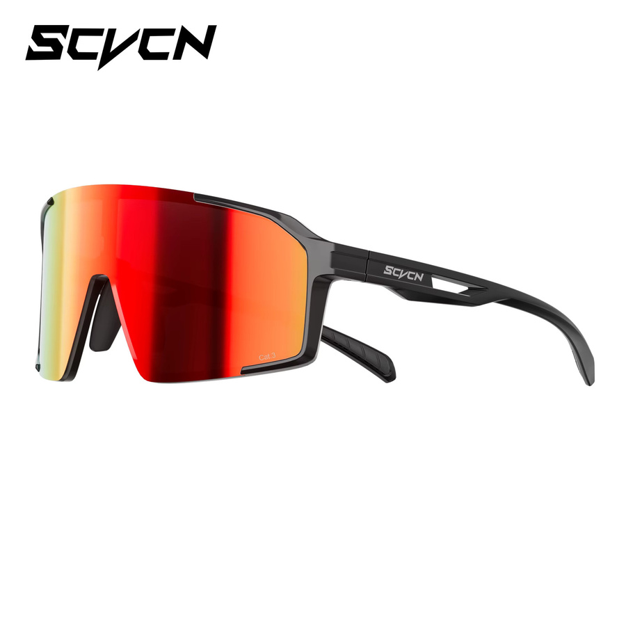 SCVCN Sportsonnenbrille, Unisex, Vollrand, Kunststoff - Bild 2